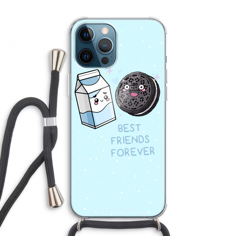 Best Friend Forever: iPhone 12 Pro Max Transparant Hoesje met koord