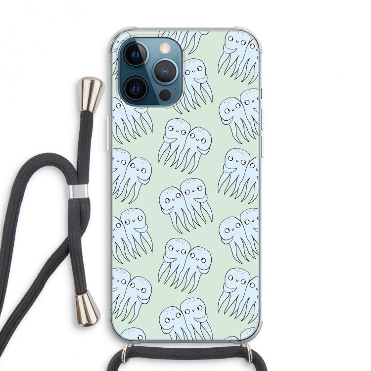 Octopussen: iPhone 12 Pro Max Transparant Hoesje met koord