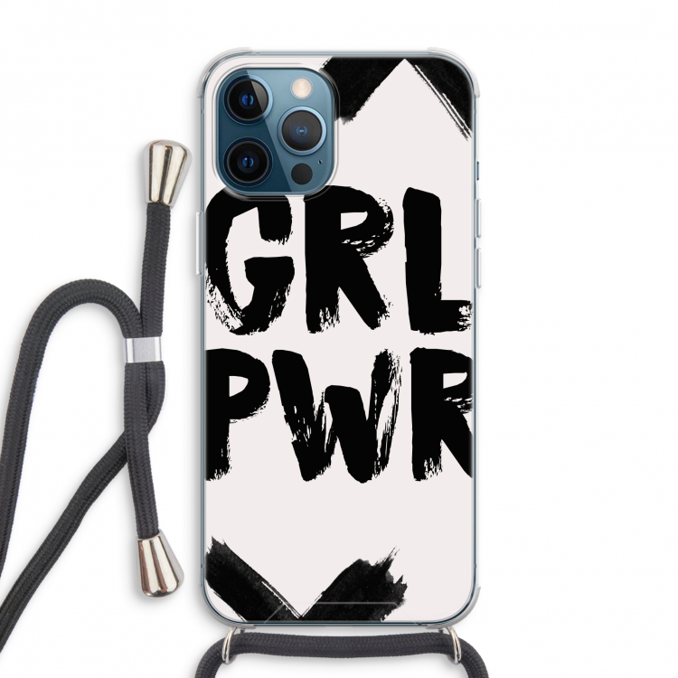 Girl Power #2: iPhone 12 Pro Max Transparant Hoesje met koord