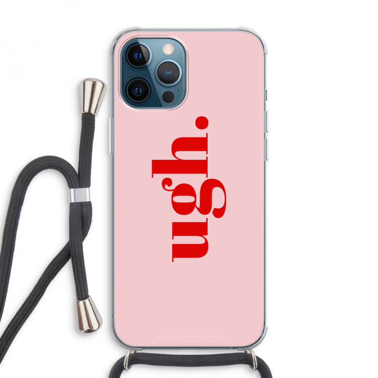 Ugh: iPhone 12 Pro Max Transparant Hoesje met koord