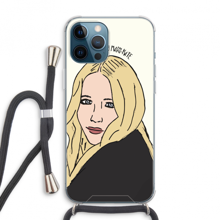 Mary Kate: iPhone 12 Pro Max Transparant Hoesje met koord