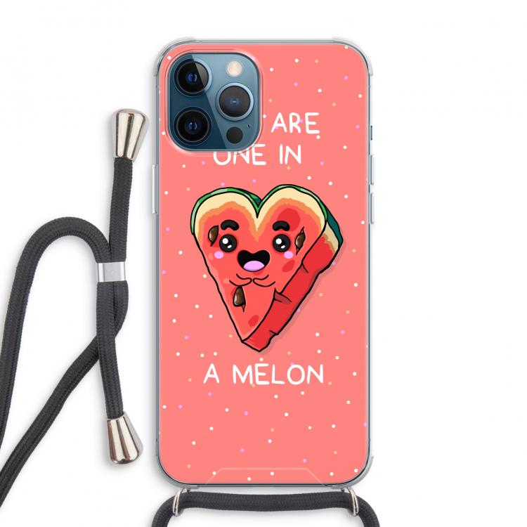 One In A Melon: iPhone 12 Pro Max Transparant Hoesje met koord