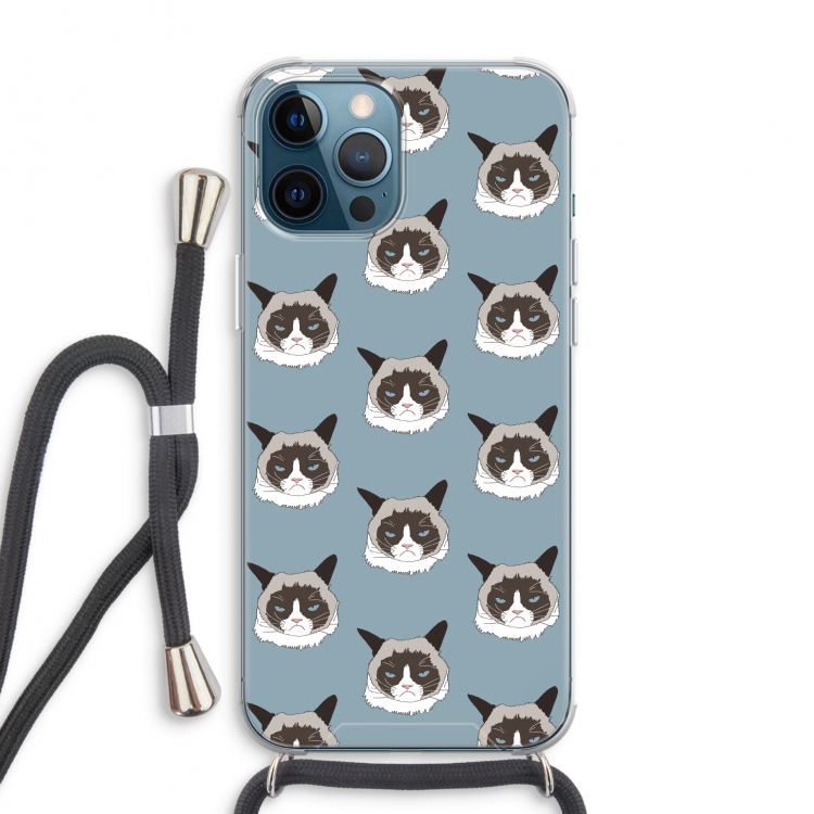 It's a Purrr Case: iPhone 12 Pro Max Transparant Hoesje met koord