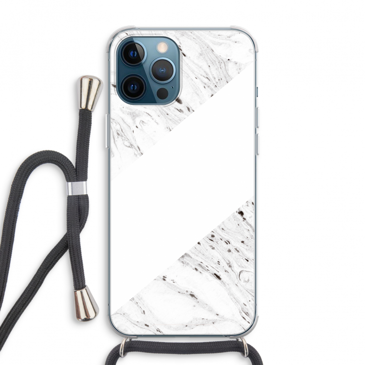 Biggest stripe: iPhone 12 Pro Max Transparant Hoesje met koord