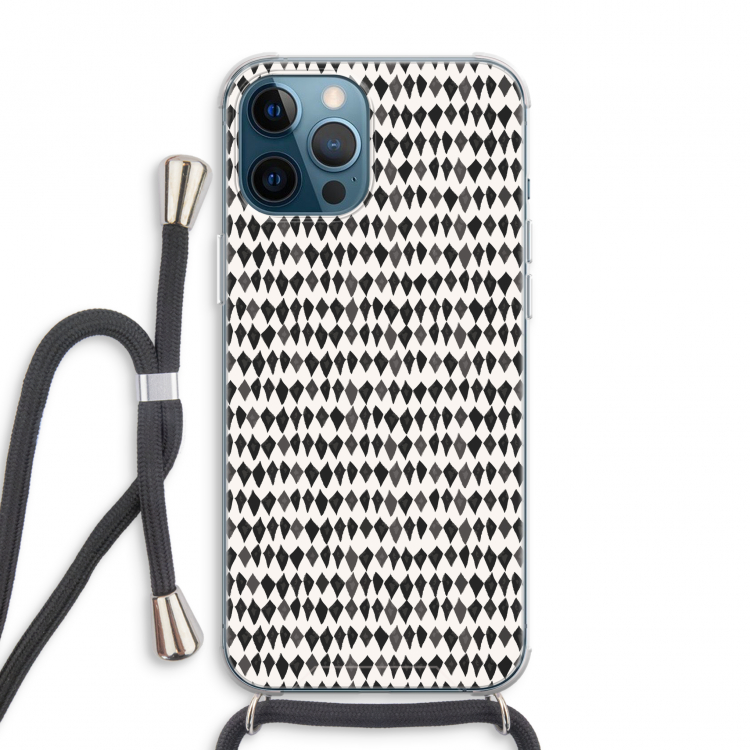 Crazy shapes: iPhone 12 Pro Max Transparant Hoesje met koord