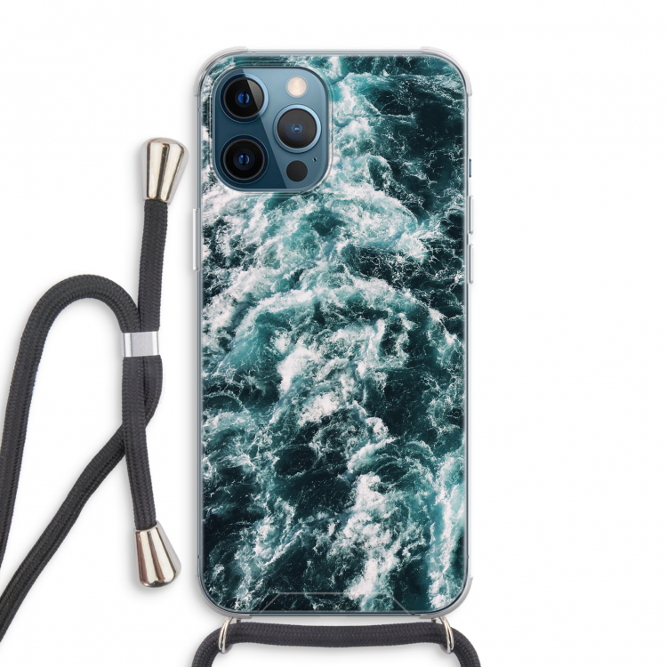 Zee golf: iPhone 12 Pro Max Transparant Hoesje met koord