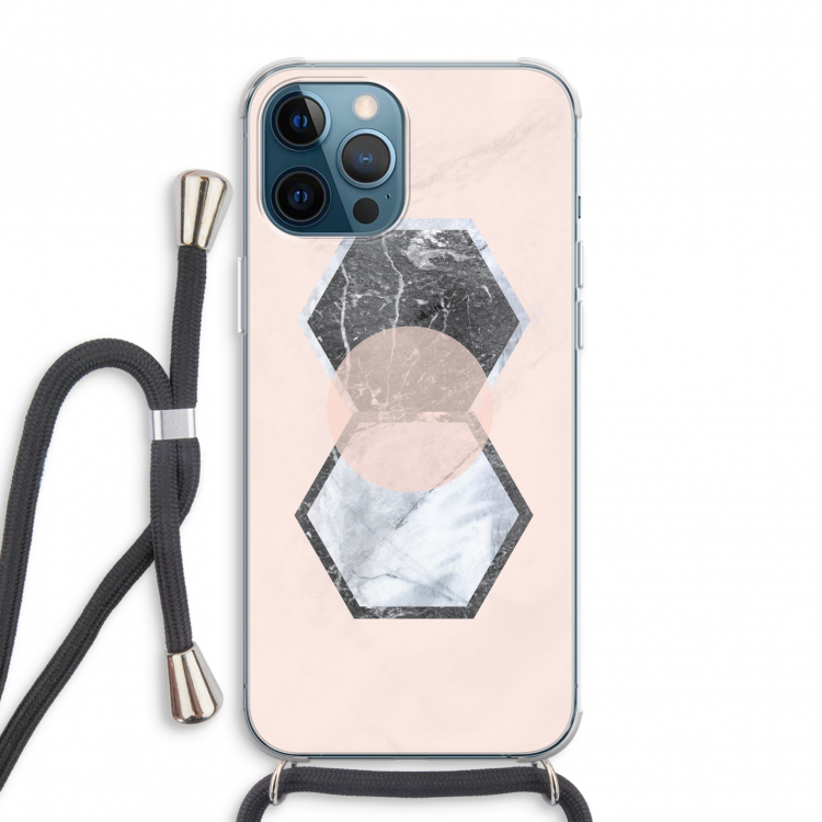 Creatieve toets: iPhone 12 Pro Max Transparant Hoesje met koord