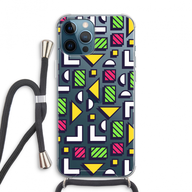 8-bit N°4: iPhone 12 Pro Max Transparant Hoesje met koord