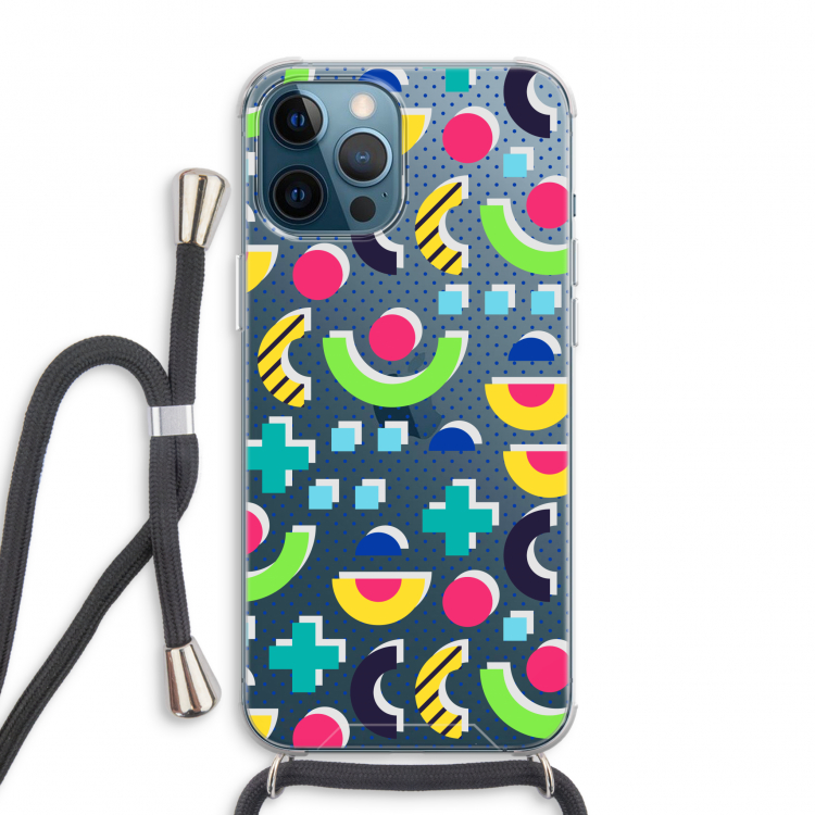 8-bit N°1: iPhone 12 Pro Max Transparant Hoesje met koord