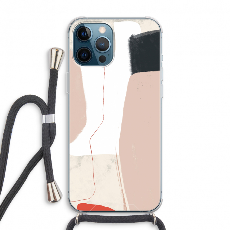 Lava: iPhone 12 Pro Max Transparant Hoesje met koord