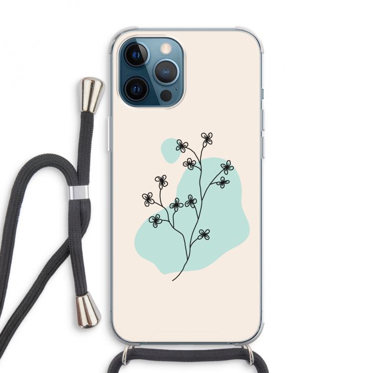 Love your petals: iPhone 12 Pro Max Transparant Hoesje met koord