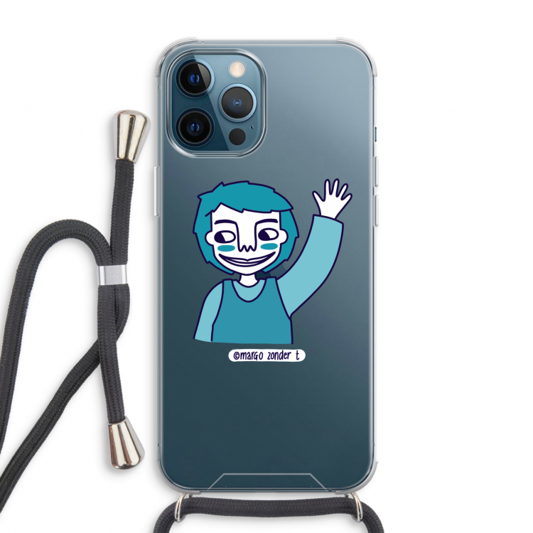 Zwaai: iPhone 12 Pro Max Transparant Hoesje met koord