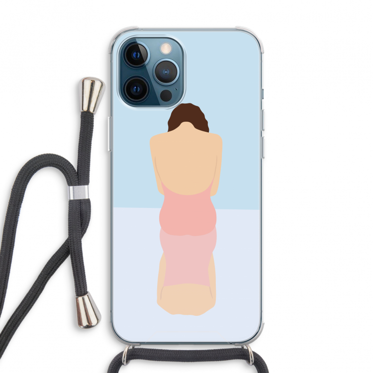 Mirror: iPhone 12 Pro Max Transparant Hoesje met koord