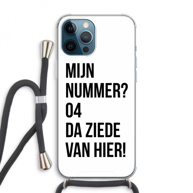 Da ziede van hier: iPhone 12 Pro Max Transparant Hoesje met koord