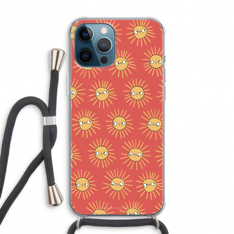 Zon: iPhone 12 Pro Max Transparant Hoesje met koord