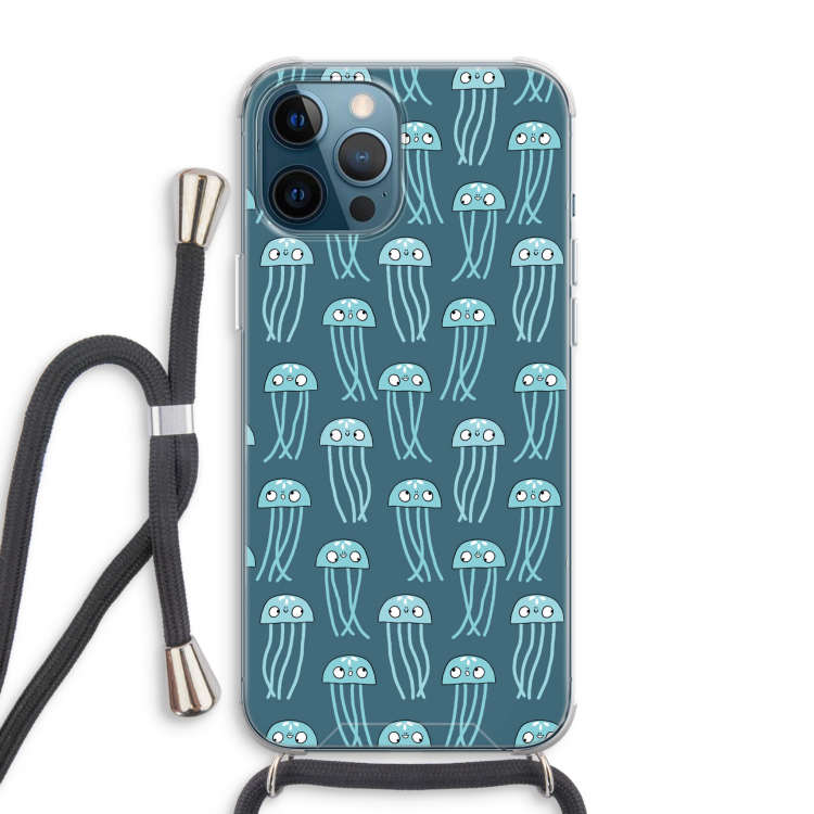 Kwallie: iPhone 12 Pro Max Transparant Hoesje met koord