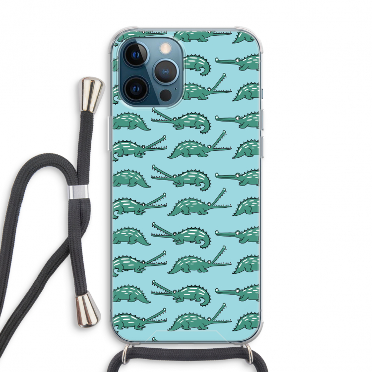 Kroko: iPhone 12 Pro Max Transparant Hoesje met koord