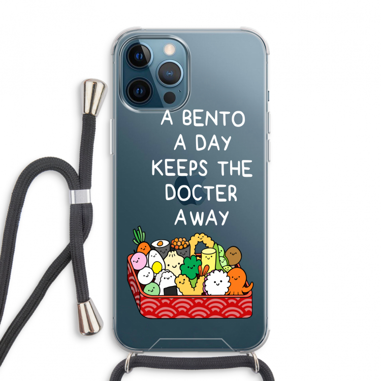 Bento a day: iPhone 12 Pro Max Transparant Hoesje met koord