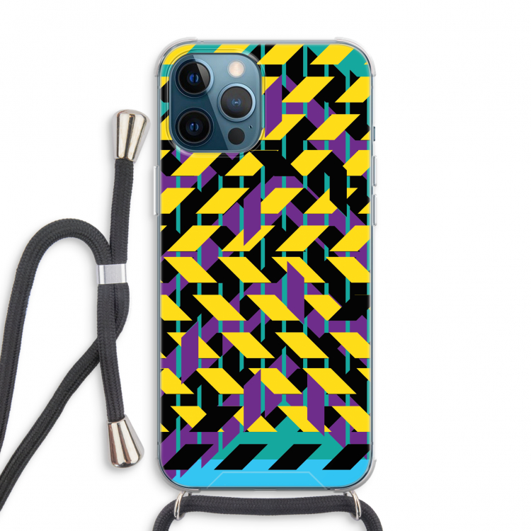Skew Bee 3: iPhone 12 Pro Max Transparant Hoesje met koord