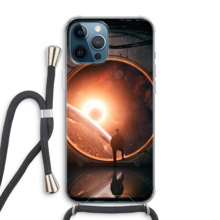 Ephemeral: iPhone 12 Pro Max Transparant Hoesje met koord