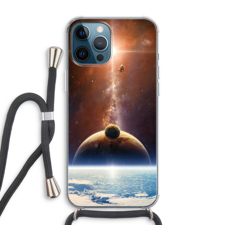 Omicron 2019: iPhone 12 Pro Max Transparant Hoesje met koord