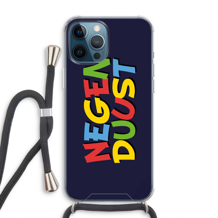 90's One: iPhone 12 Pro Max Transparant Hoesje met koord