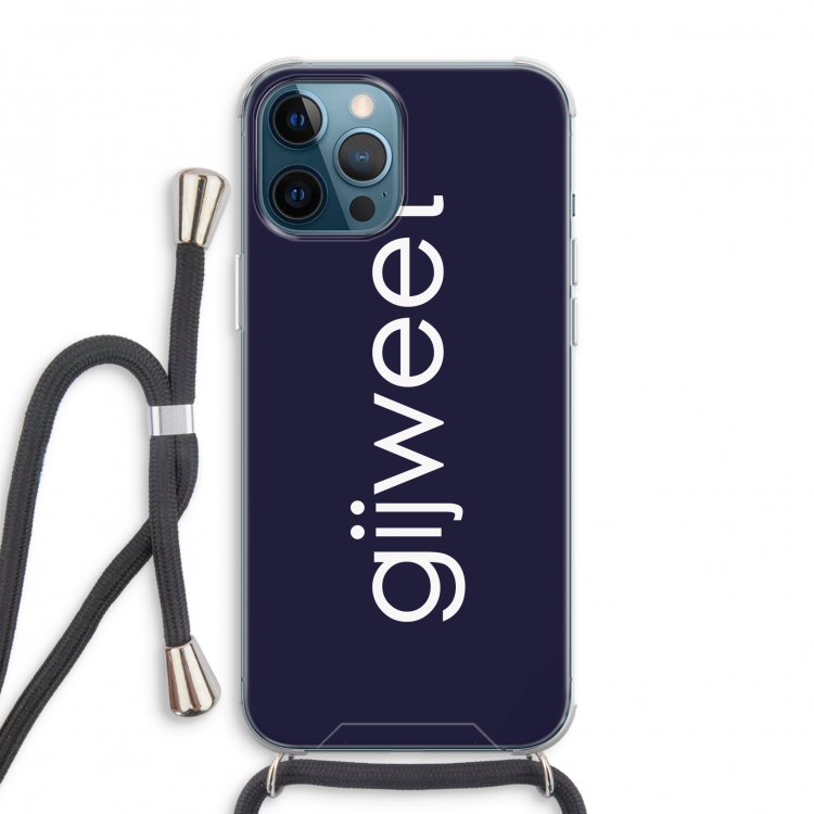 Gijweet: iPhone 12 Pro Max Transparant Hoesje met koord
