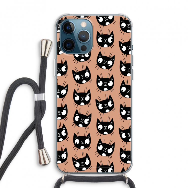 Kat: iPhone 12 Pro Max Transparant Hoesje met koord