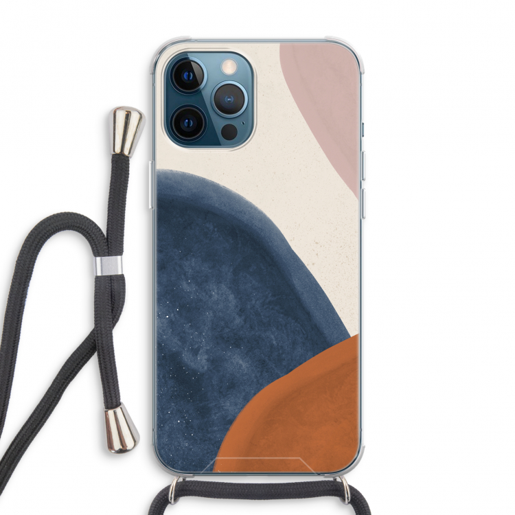 Geo #1: iPhone 12 Pro Max Transparant Hoesje met koord