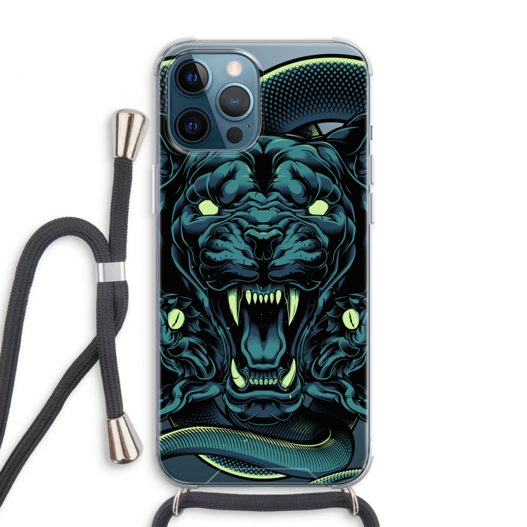 Cougar and Vipers: iPhone 12 Pro Max Transparant Hoesje met koord