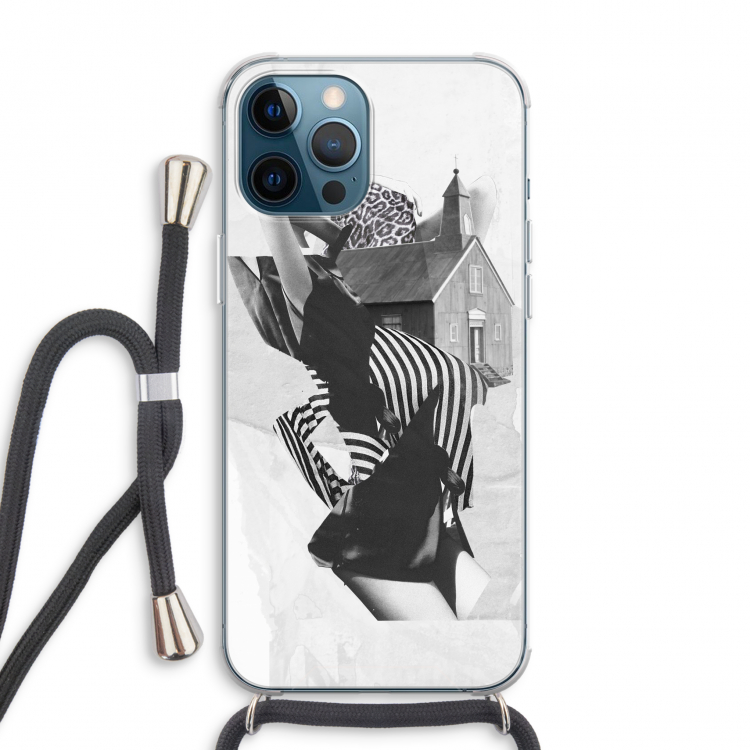 House: iPhone 12 Pro Max Transparant Hoesje met koord