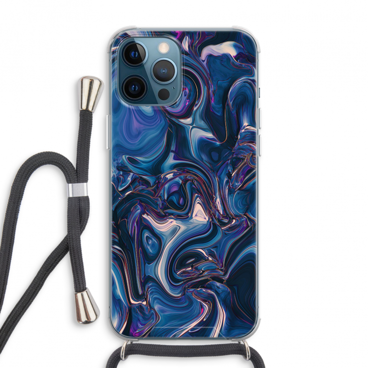 Mirrored Mirage: iPhone 12 Pro Max Transparant Hoesje met koord