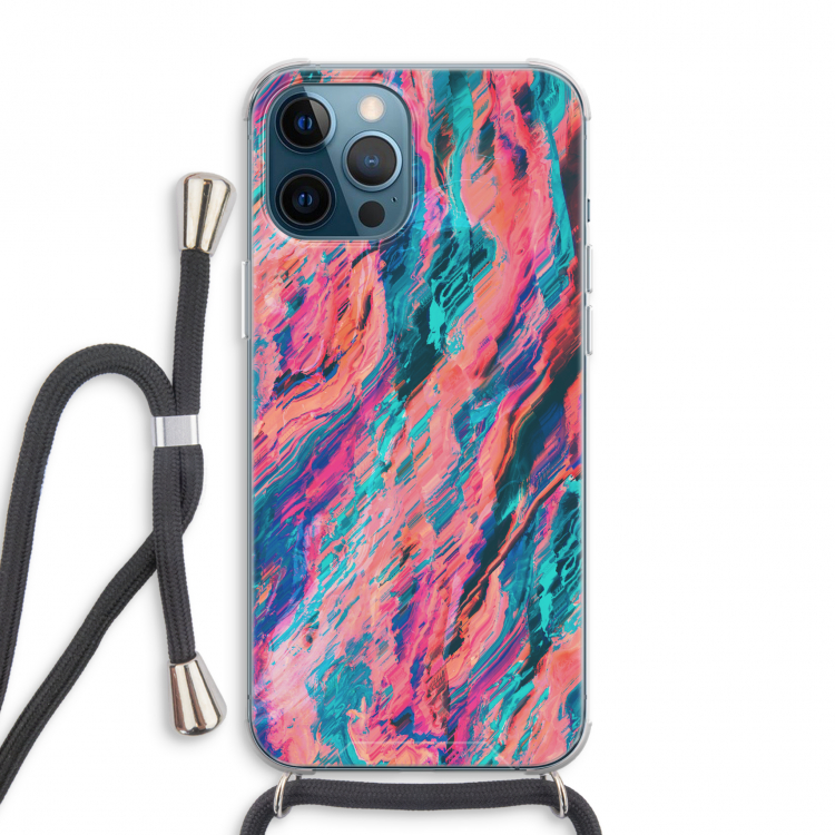 Electric Times: iPhone 12 Pro Max Transparant Hoesje met koord