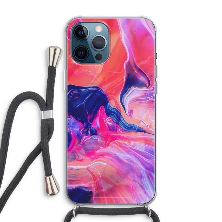 Earth And Ocean: iPhone 12 Pro Max Transparant Hoesje met koord