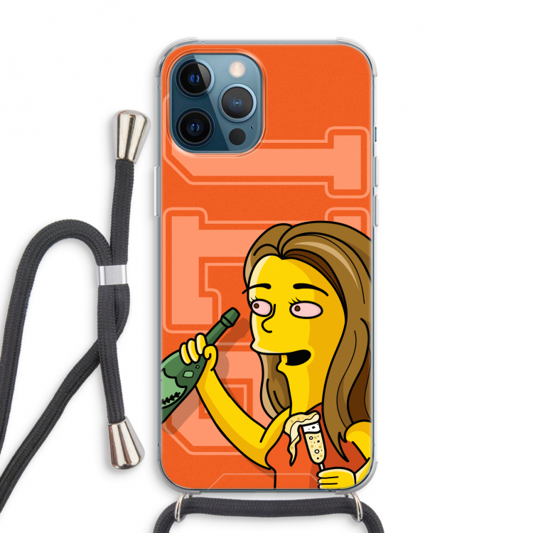 Jamie Lee Simpson: iPhone 12 Pro Max Transparant Hoesje met koord