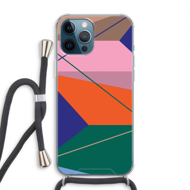 Gestalte 1: iPhone 12 Pro Max Transparant Hoesje met koord
