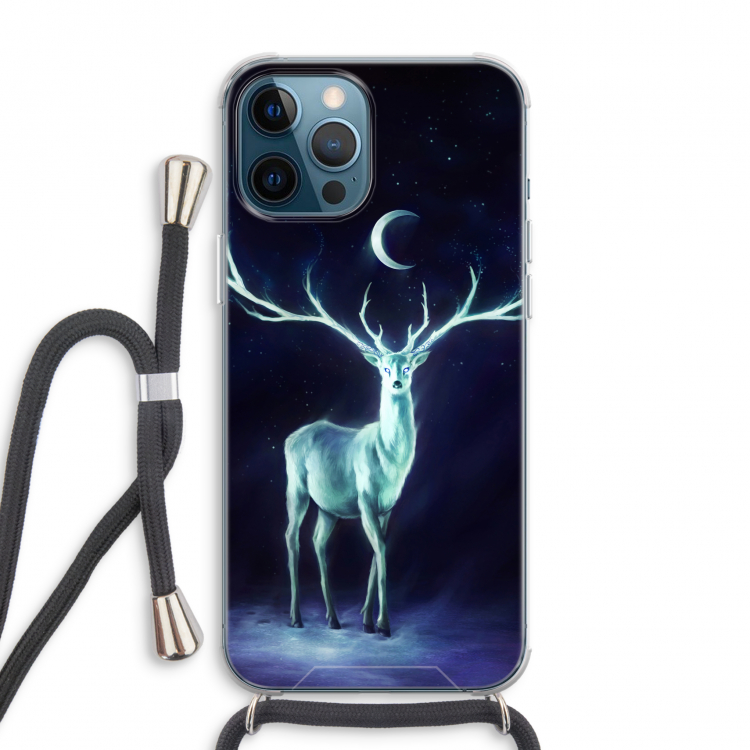 Nightbringer: iPhone 12 Pro Max Transparant Hoesje met koord