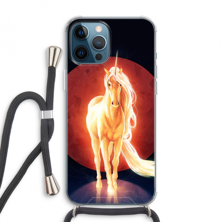 Last Unicorn: iPhone 12 Pro Max Transparant Hoesje met koord