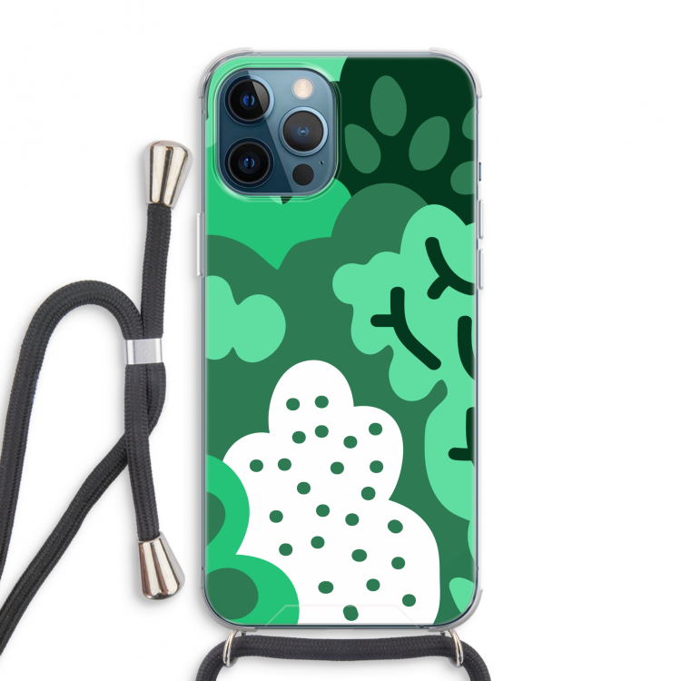 Bushes: iPhone 12 Pro Max Transparant Hoesje met koord