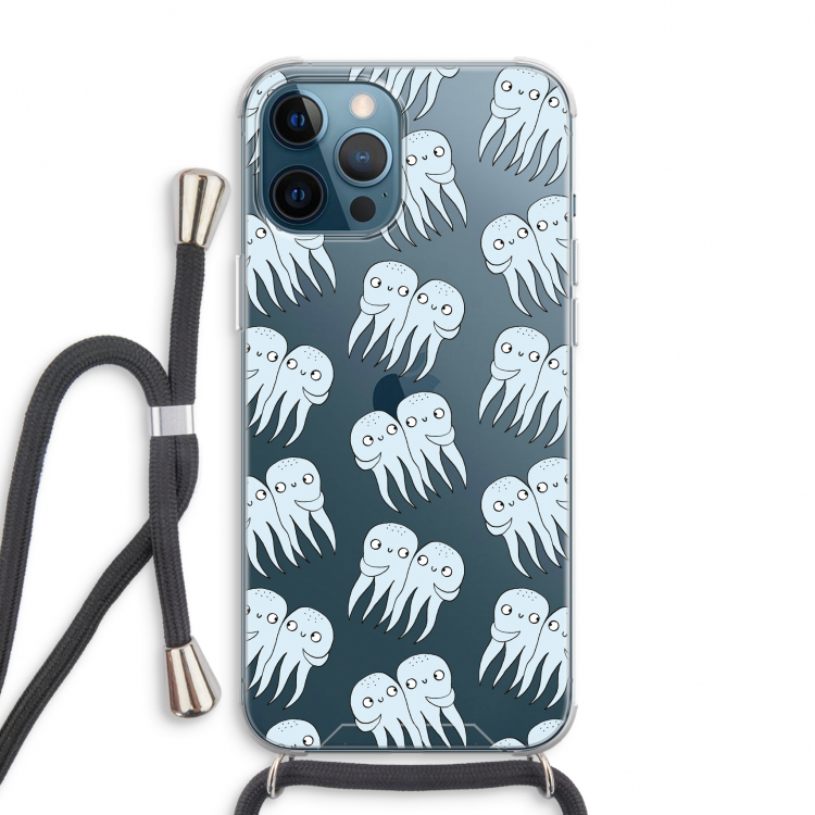 Octopussen: iPhone 12 Pro Max Transparant Hoesje met koord