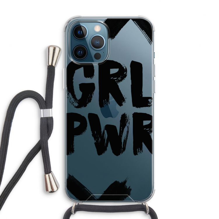 Girl Power #2: iPhone 12 Pro Max Transparant Hoesje met koord