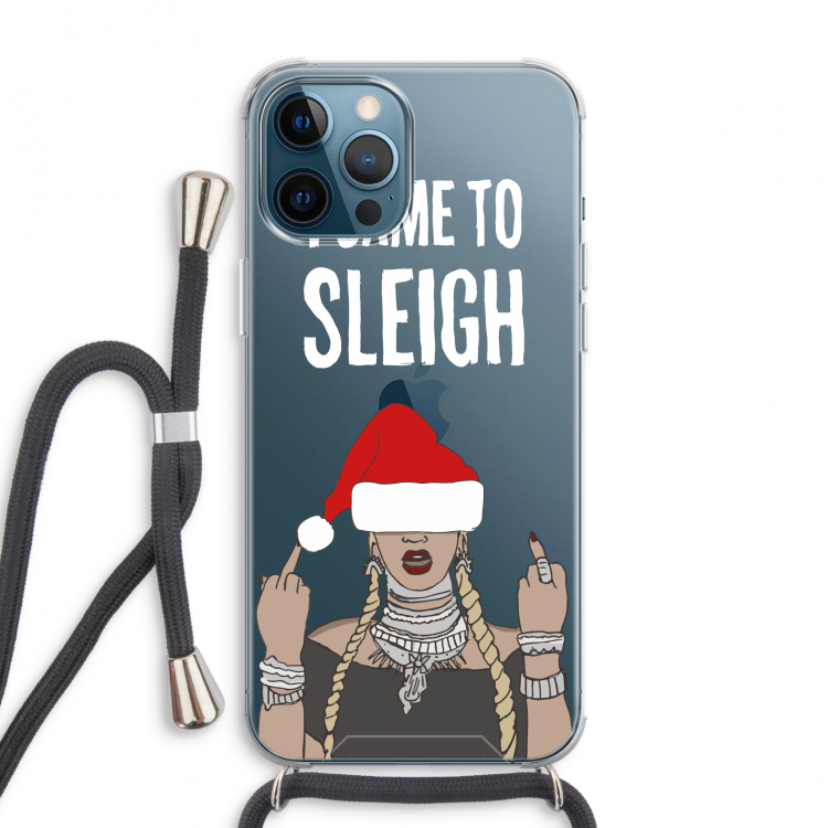 Came To Sleigh: iPhone 12 Pro Max Transparant Hoesje met koord