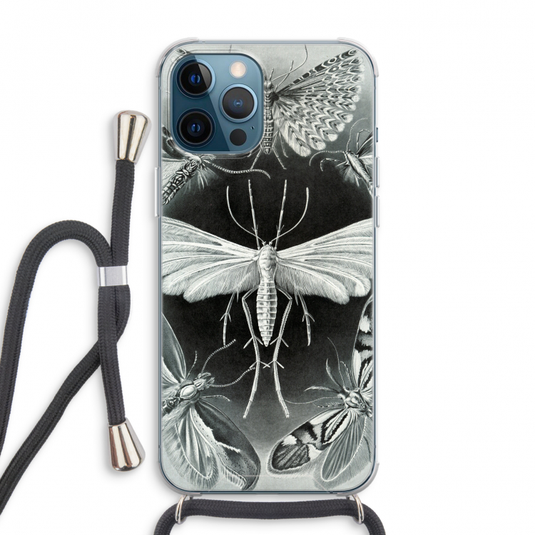 Haeckel Tineida: iPhone 12 Pro Max Transparant Hoesje met koord