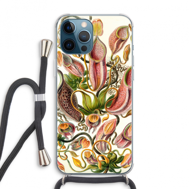 Haeckel Nepenthaceae: iPhone 12 Pro Max Transparant Hoesje met koord