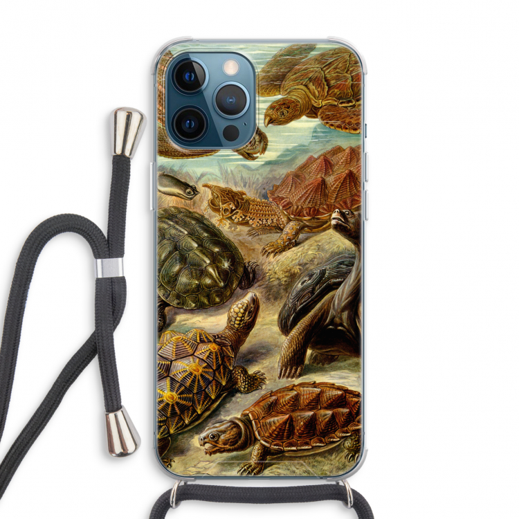 Haeckel Chelonia: iPhone 12 Pro Max Transparant Hoesje met koord