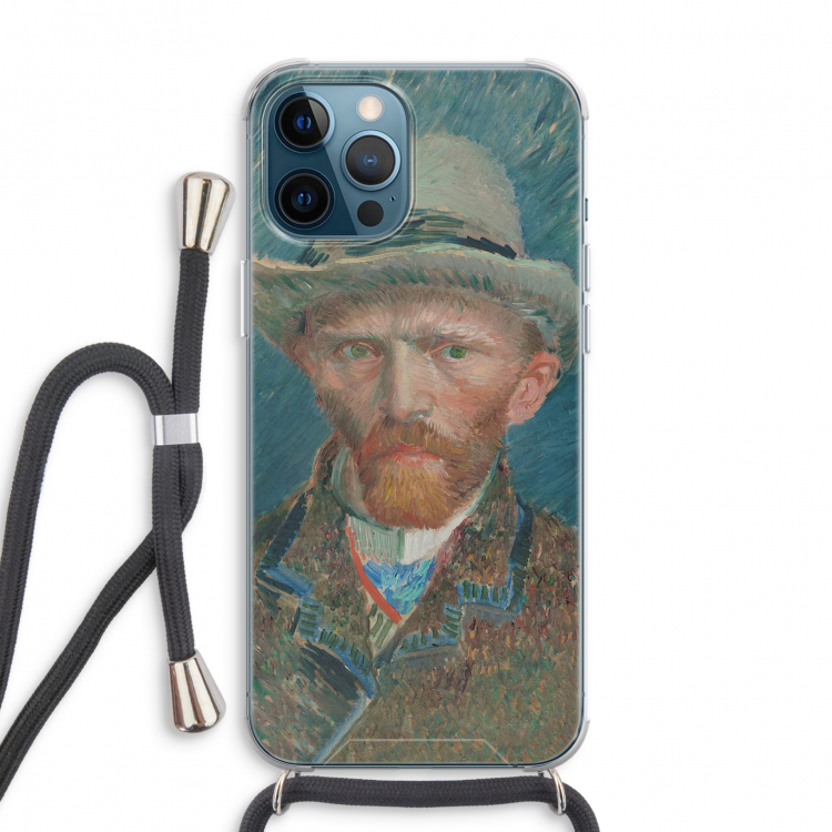 Van Gogh: iPhone 12 Pro Max Transparant Hoesje met koord