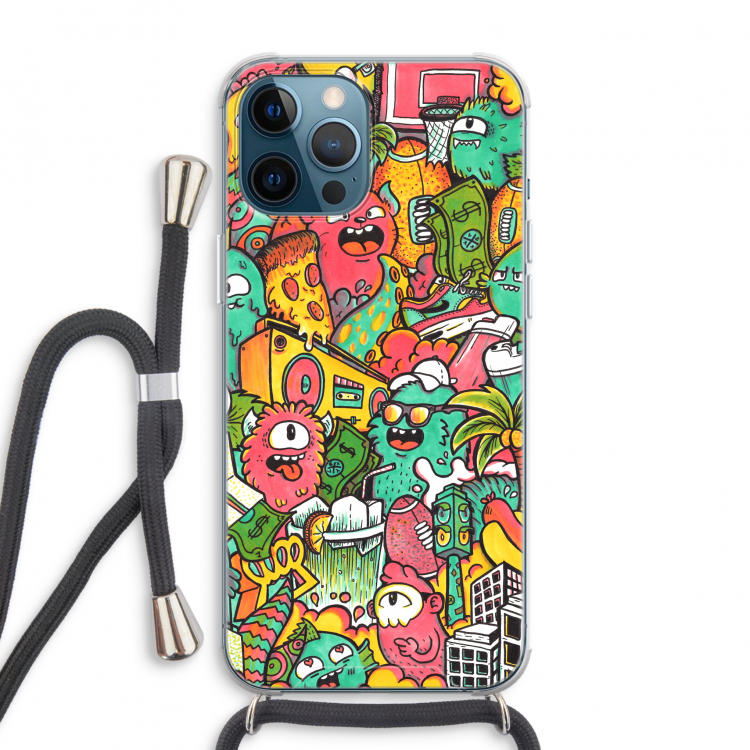 Vexx City: iPhone 12 Pro Max Transparant Hoesje met koord