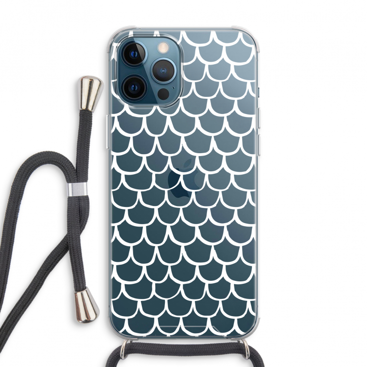 Dakpannetjes: iPhone 12 Pro Max Transparant Hoesje met koord