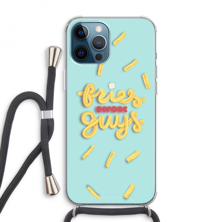 Always fries: iPhone 12 Pro Max Transparant Hoesje met koord