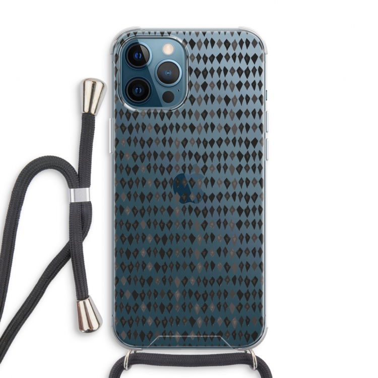 Crazy shapes: iPhone 12 Pro Max Transparant Hoesje met koord